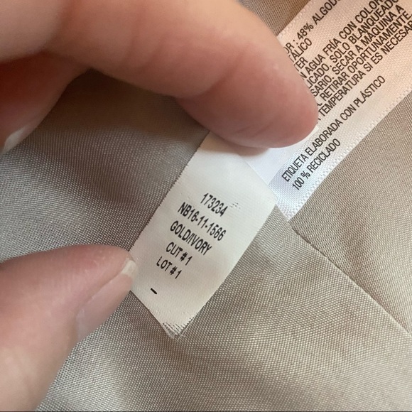 ISANI for TARGET Gold Metallic Jaquard Pintuck Full A-Line Mini Skirt medium - Picture 9 of 10